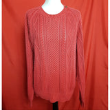 POLO Ralph Lauren Mens Red Cotton Knit Jumper Size M