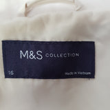 M&S Collection Beige Jacket Size 16.