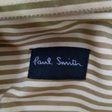 Paul Smith Mens Yellow Green Shirt Size 15.5 / 39.