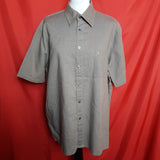 YVES SAINT LAURENT Brown Linen Blend Shirt Size XL