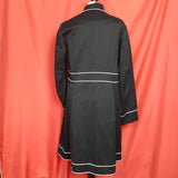 Boden Womens Black Cotton Coat Size 16.