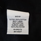 Boden Womens Black Cotton Coat Size 16.