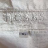 HOBBS Womens White Shirt Size 18
