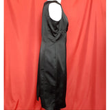 COAST Black Satin Dress Size 18.