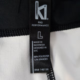 KI Pro Perfomence Black/Grey/White Fitness Trousers Size L.