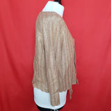HOBBS Brown Knit Wool Blend Jumper Size 16.
