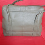 Bloomingdale's Olive Leather Handbag