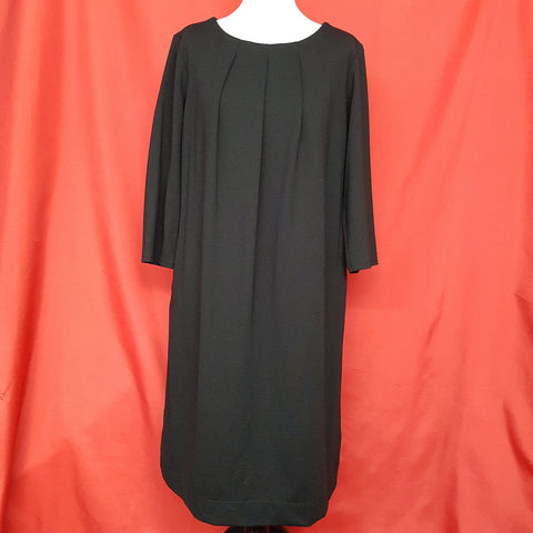 JAEGER Black Shift Dress Size 16