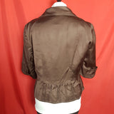 COAST Brown Jacket with Pockets Size 16.