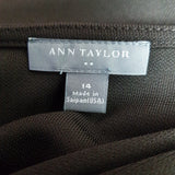 ANN TAYLOR Brown Dress Size 14.