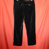 Lauren Ralph Lauren Black Velvet Wide Trousers Size 14.