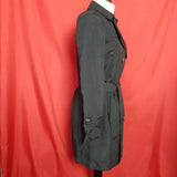 VILA Clothes Black Trench Coat Size S.