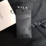 VILA Clothes Black Trench Coat Size S.