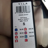 VILA Clothes Camel Trench Coat Size S.