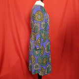 Boden Purple Flower Print Jersey Dress Size 18.