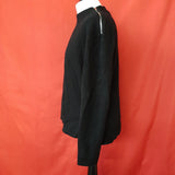 Proenza Schouler Black/ Pale Blue Cashmere Double Face Jumper Size M.