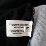 Proenza Schouler Black/ Pale Blue Cashmere Double Face Jumper Size M.