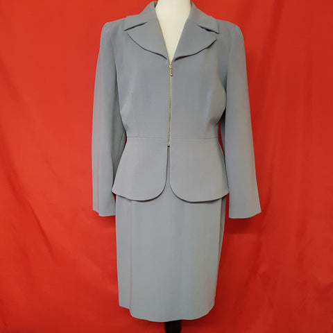 GRACE Collection Grey Skirt Suit Size 14