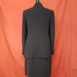 Patsy Seddon Dark Burgundy Skirt Suit Size 14