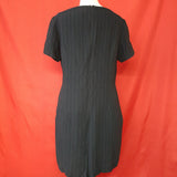 Patsy Seddon Navy Stripe Dress Size 14.