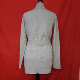 THE WHITE COMPANY Grey 100% Cashmere Belt Cardigan Size S