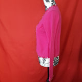 Whistles Pink Lambswool Blend Embellished Jumper Size M.