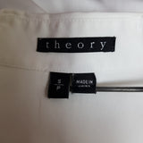 Theory Womens White Shirt Size S.