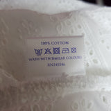 BRORA White Cotton Top Size 10.