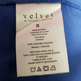 Velvet by Graham & Spencer Blue Top Size S.