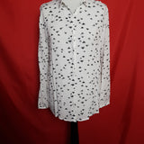 BA&SH White/Black Print Shirt Size 2 / M / 38.