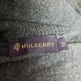 MULBERRY Brown Cashmere Roll Neck Jumper Size M.