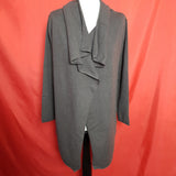 ISLE Brown 100% Cashmere Open Front Cardigan Size S.