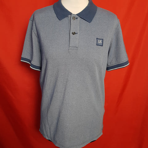 C.P. Company Blue Polo T - shirt Size M