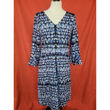 GOAT womens blue multicolour dress Size 14