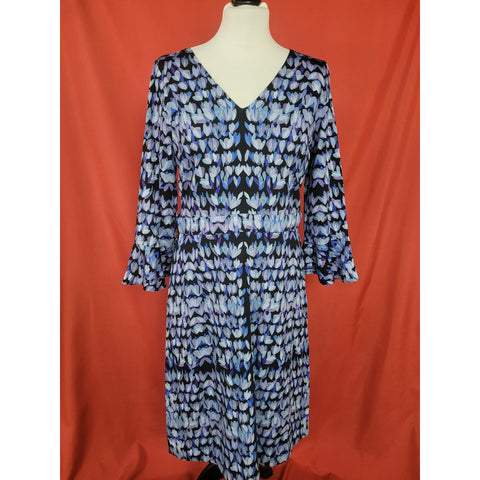 GOAT womens blue multicolour dress Size 14