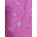 CAROLINA HERRERA womens pink floral pattern dress with mesh detail Size 10